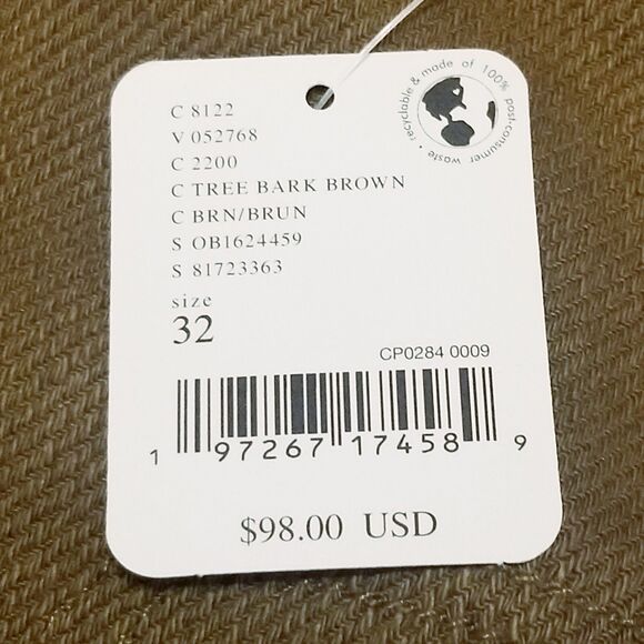 We The Free People Barrel Pants Women Size 32 Osaka Mid Rise Brown  (35x24) NWT - Picture 6 of 7